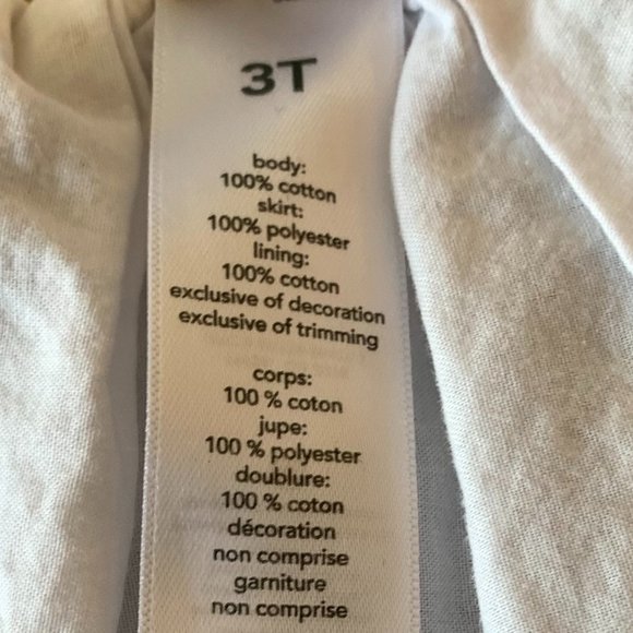 OSHKOSH B'GOSH Girls Denim Bib Dress with Sparkle Tutu, Blue & Ivory, Size: 3T - Picture 11 of 11